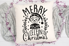 Merry Elfin Christmas Svg, Elf Christmas Svg, Cute Elf Svg. Product Image 5