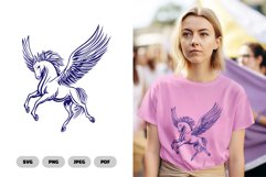 Pegasus SVG and Clipart - Mytical Creature Product Image 1