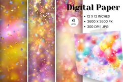 Rainbow glitter Background Wallpaper Sparkles Digital Paper Product Image 1