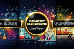 Chemistry Background Digital Papers - 04 Variations Product Image 1