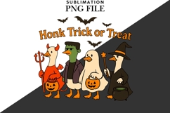 Trick or treat gooses png design for T-shirts Product Image 2