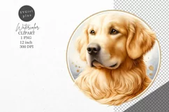 Dog clipart, Puppy dog, Golden Retriever Product Image 1