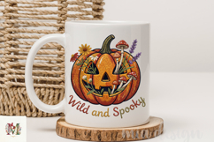 Wild and Spooky Halloween PNG, Stitch Pumpkin Sublimation Product Image 3