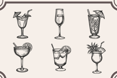 Cocktail svg Bundle, 24 Cocktails svg, Cocktail png Product Image 4