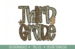 Camo Third Grade PNG | Camouflage 3rd Grade PNG | Boy PNG Product Image 1