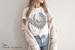 Spring flowers wreath SVG Product Image 4