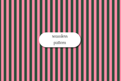 Pink and Green Vertical Stripes Seamless Christmas Pattern Product Image 1