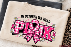 In October We Wear Pink ublimation Design Product Image 4