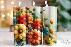 Flowers Tumbler Wrap | Sublimation | Tumblers Product Image 1
