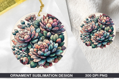 Flower Stained Glass Ornament PNG, Digital Download File Product Image 1