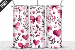 Lovely Hearts Tumbler Design | Valentine's Day Tumbler Wrap Product Image 5