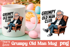 Grumpy Father&#039;s Day Bundle Mug Old Man design png Product Image 5