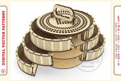 Box Organizer v33 - laser cut file - Glowforge ready SVG Product Image 4