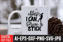 Yes i Can Drive a Stick SVG Cut File , Halloween SVG Quotes Product Image 4
