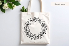 Hand Drawn Fall Wreath SVG Product Image 4