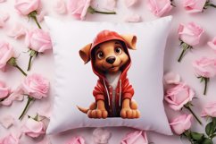 Cute Valentine Dog Clipart, Valentines Day Dog Clipart Product Image 4