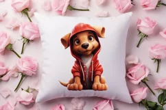 Cute Valentine Dog Clipart, Valentines Day Dog Clipart Product Image 4