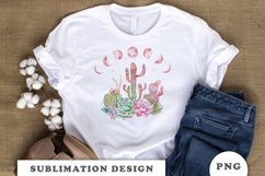 Cactus moon sublimation designs downloads Product Image 4