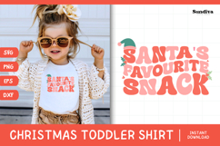 Funny Christmas Toddler Shirt Quote SVG | Favourite Snack Product Image 1