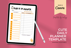 Canva Editable Daily Planner Template, Cute Product Image 2