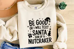 Be Good or I will text Santa Svg | Christmas svg | Shirt Svg Product Image 4