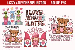 Cozy Valentine Sublimation Bundle PNG Product Image 4