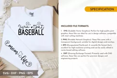 Livin' that Baseball SVG Design - Sleeve T-Shirt Design Product Image 4