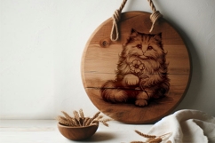 Cute Fluffy Cat Holding a Flower Product Image 3