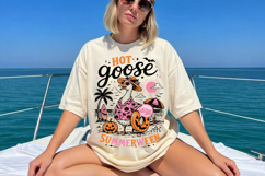 Funny Summerween PNG, Spooky Ghost Summer Sublimation Product Image 4