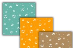 hand-drawn soccer ball digital papers Product Image 3