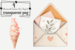 Whimsical Summer Chic Clipart Watercolor PNG Product Image 1