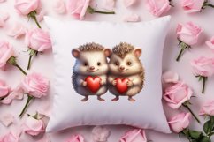 Couple Animal Valentines Day Clipart, Watercolor Couple Product Image 4