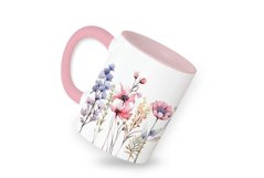 Watercolor Flowers,MugArt,Flower Illustration Product Image 4