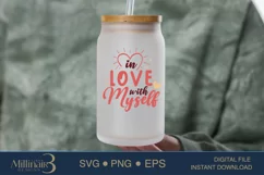 In Love With Myself SVG PNG Sublimation|Valentine's Day Cut Product Image 4