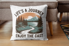 Trendy Fishing Design Sublimation Bundle - 8 PNG Designs Product Image 4