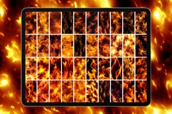 Procreate Fire Textures, Fire Brushes, Fire Texture, Flames Product Image 4