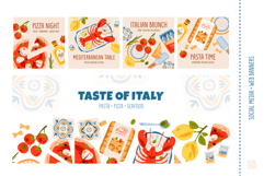 Mediterranean Clipart, Patterns, Recipe Cards Product Image 4