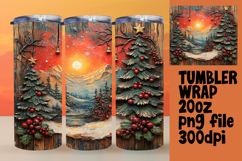 Artistic 20oz Tumbler Design , Christmas Product Image 1