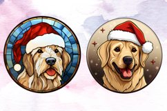 Stained Glass Christmas Dog Ornaments Bundle, Stained Glass Product Image 5