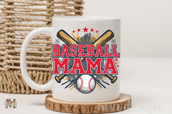 Baseball Mama PNG, Sports Game Day Star Sublimation Design Product Image 4