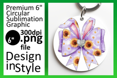 Chic Round Design Coaster Template , Easter Bunny Product Image 1