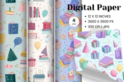 Back to School Background Teacher Wallpaper Digital Paper_5 Product Image 1