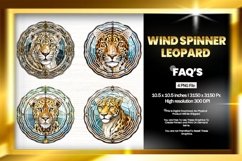 leopard Wind Spinner Sublimation - 04 Variation Product Image 1