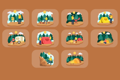 Camping Illustration Pack Product Image 4