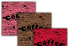 coffee digital papers, Coffee pattern, Coffee background Product Image 3