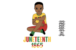 Juneteenth Afro Girl &amp; Boy SVG Bundle Product Image 4