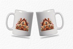 Christmas Gingerbread House Clipart SVG PNG Bundle Product Image 3