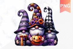 Halloween gnome clipart, Halloween sublimation clipart set Product Image 5