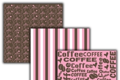 coffee digital papers, Coffee pattern, Coffee printables. Product Image 3