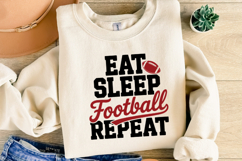 Eat Sleep Football Repeat Svg | Game Day Svg | Shirt Svg Product Image 4